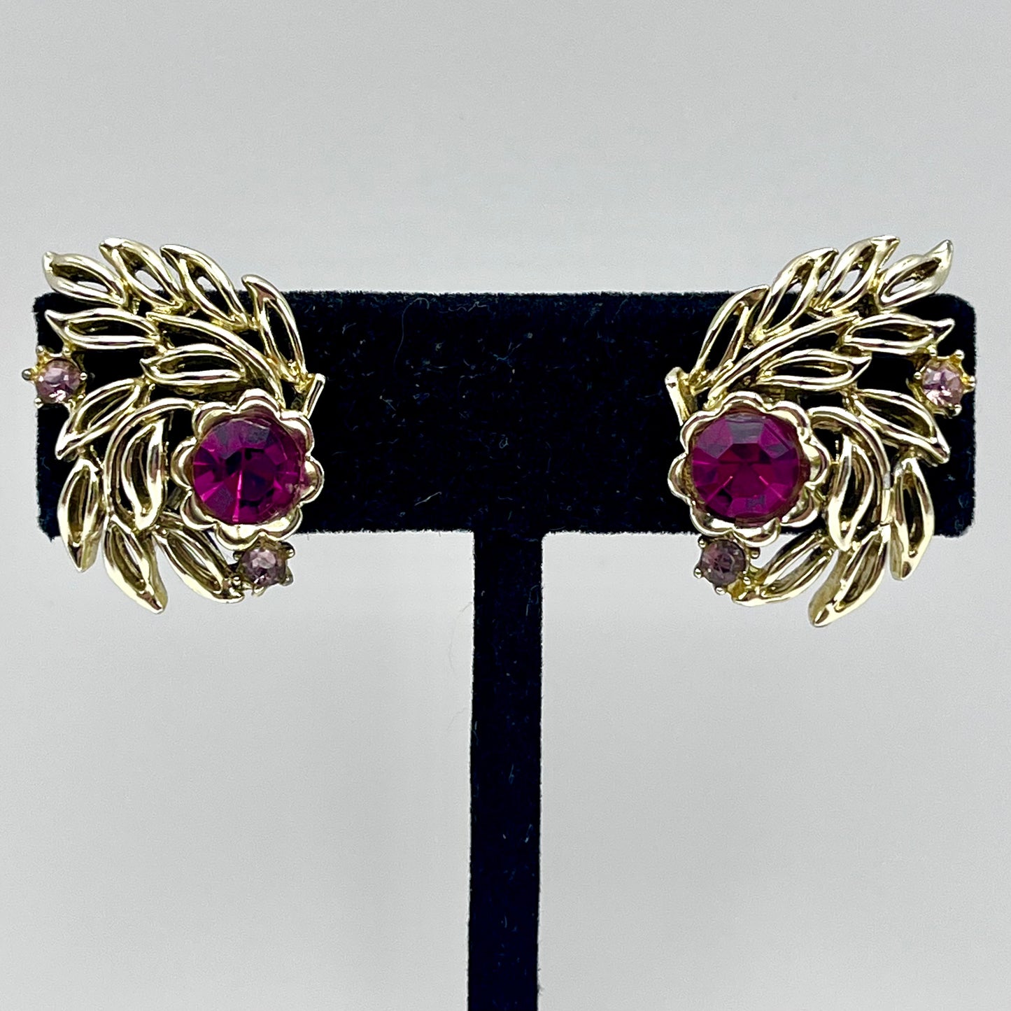 1960s Coro Rhinestone Earrings