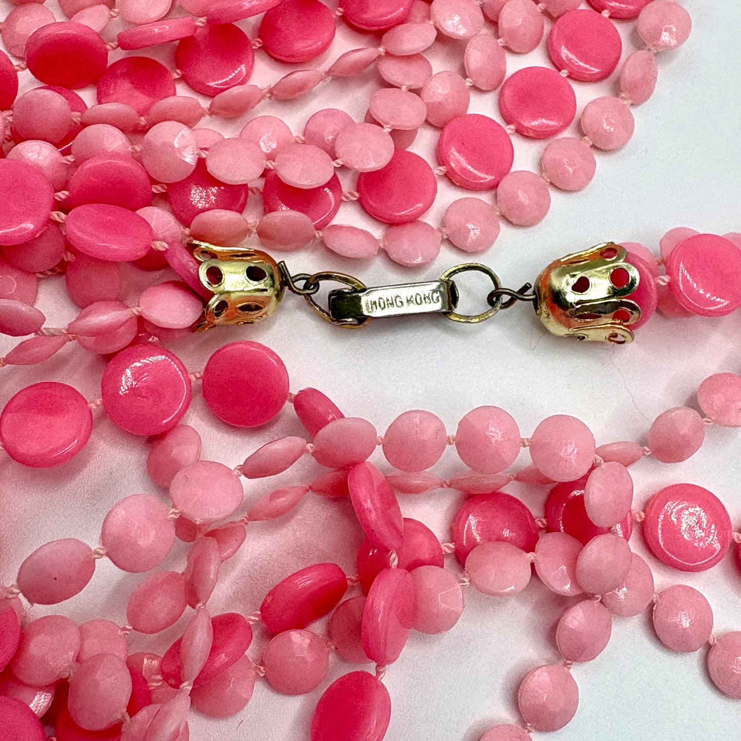 Late 60s/ Early 70s Hong Kong Plastic Bead Necklace