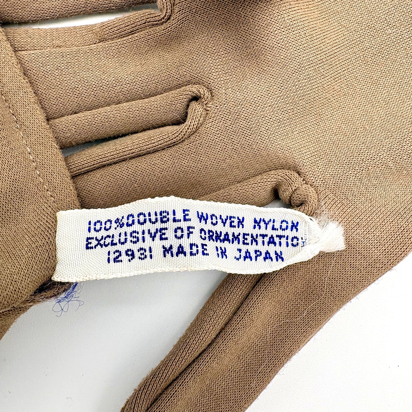 1950s Taupe Made in Japan Gloves