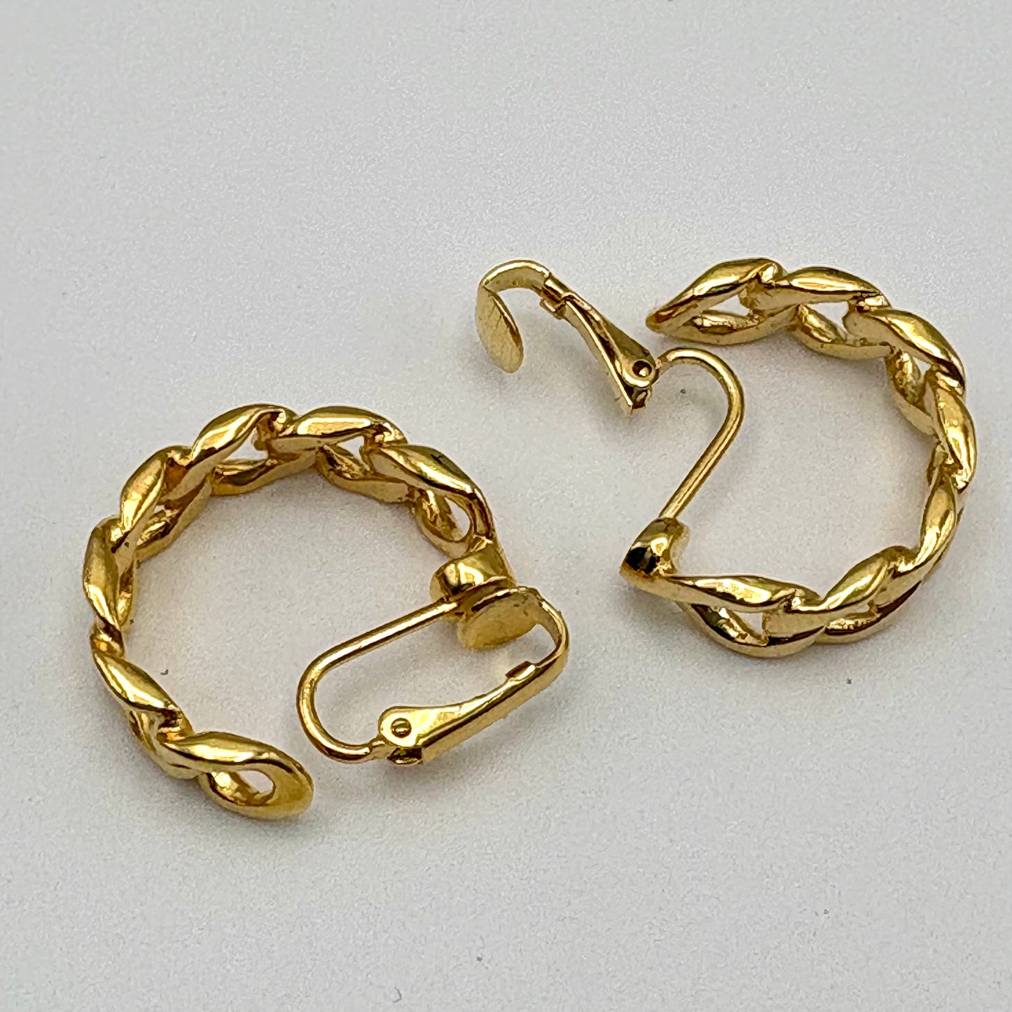 1994 Avon Frozen Hoop Earrings