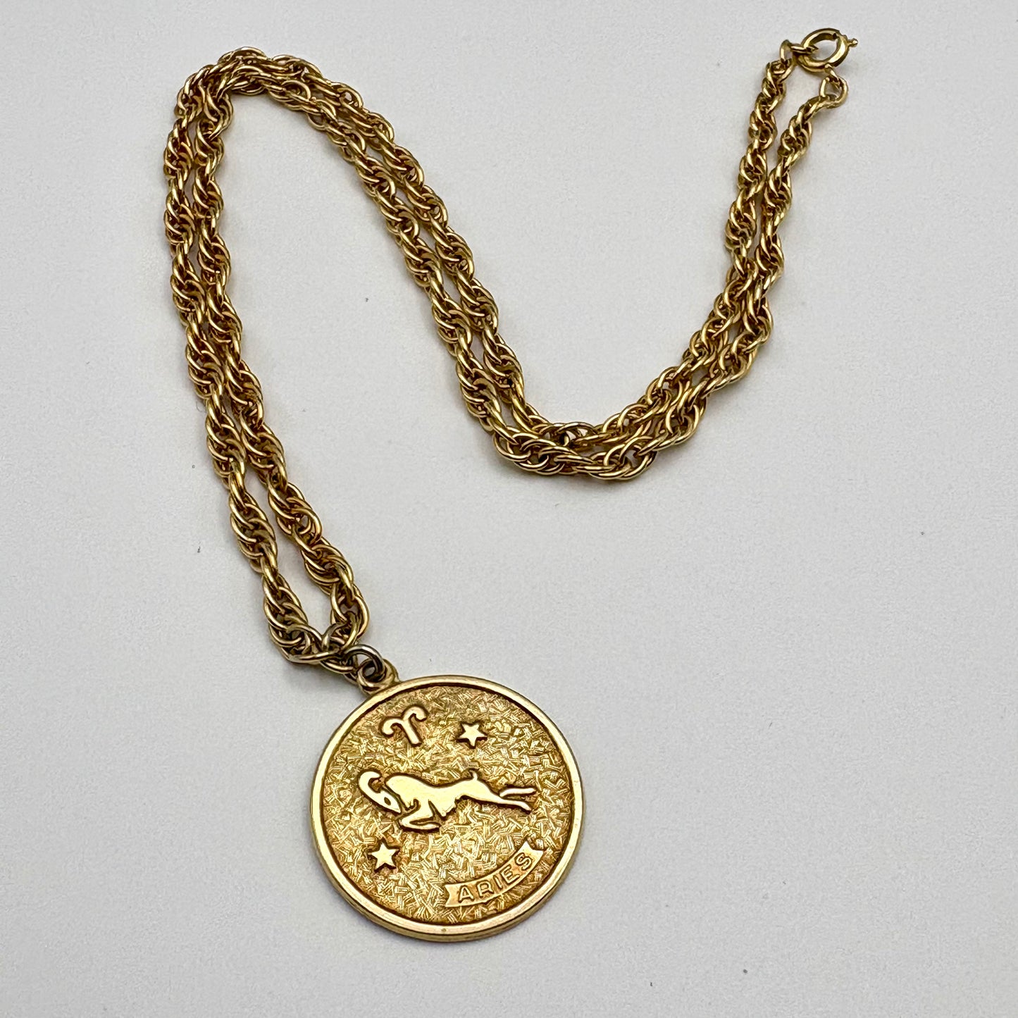 1970 Sarah Coventry Zodiac Pendant Necklace -Aries