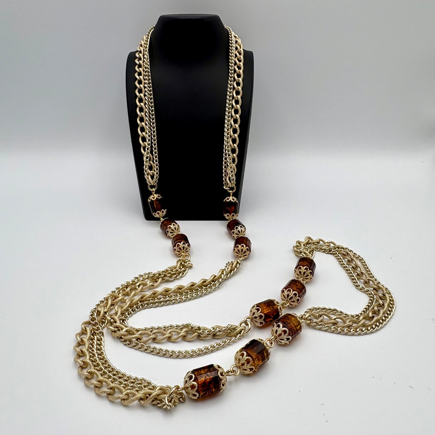 1972 Sarah Coventry Golden Lanterns Necklace