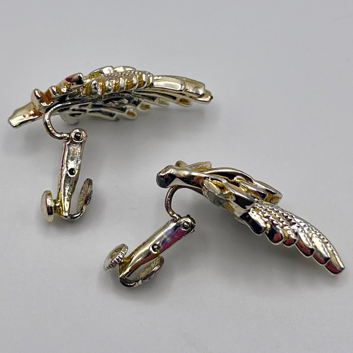 1960s Coro Leaf Earrings