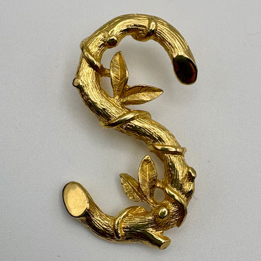1964 Sarah Coventry Sarah's A.B.C's Brooch- Letter S