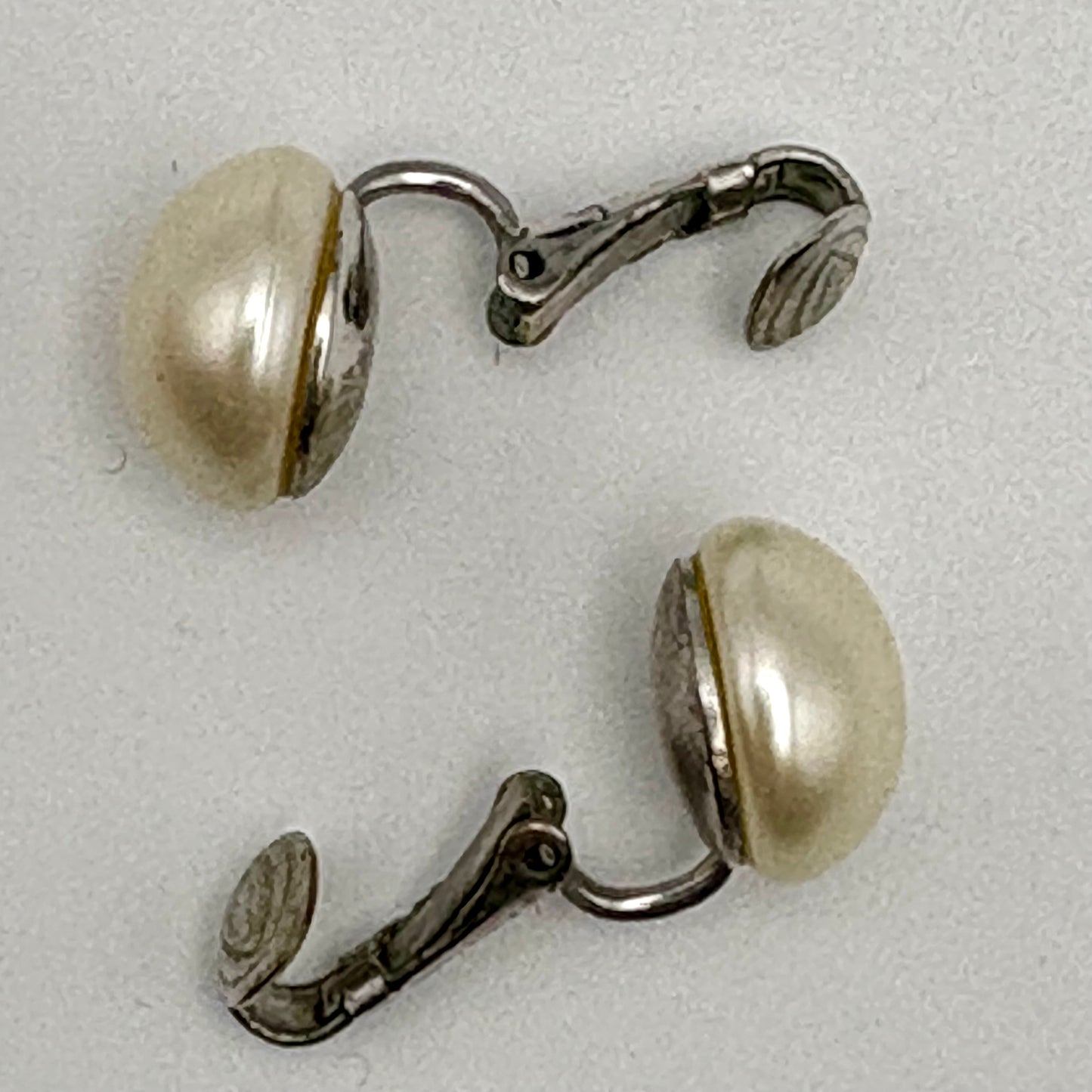 Vintage Sarah Coventry Pearl Button Earrings