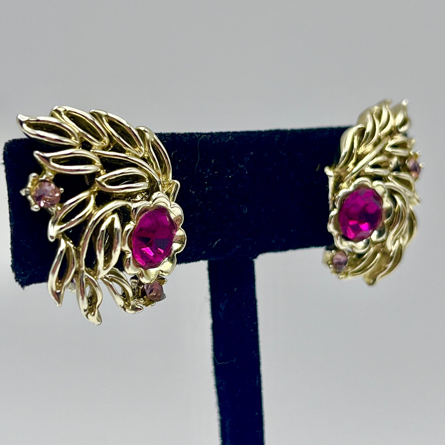 1960s Coro Rhinestone Earrings