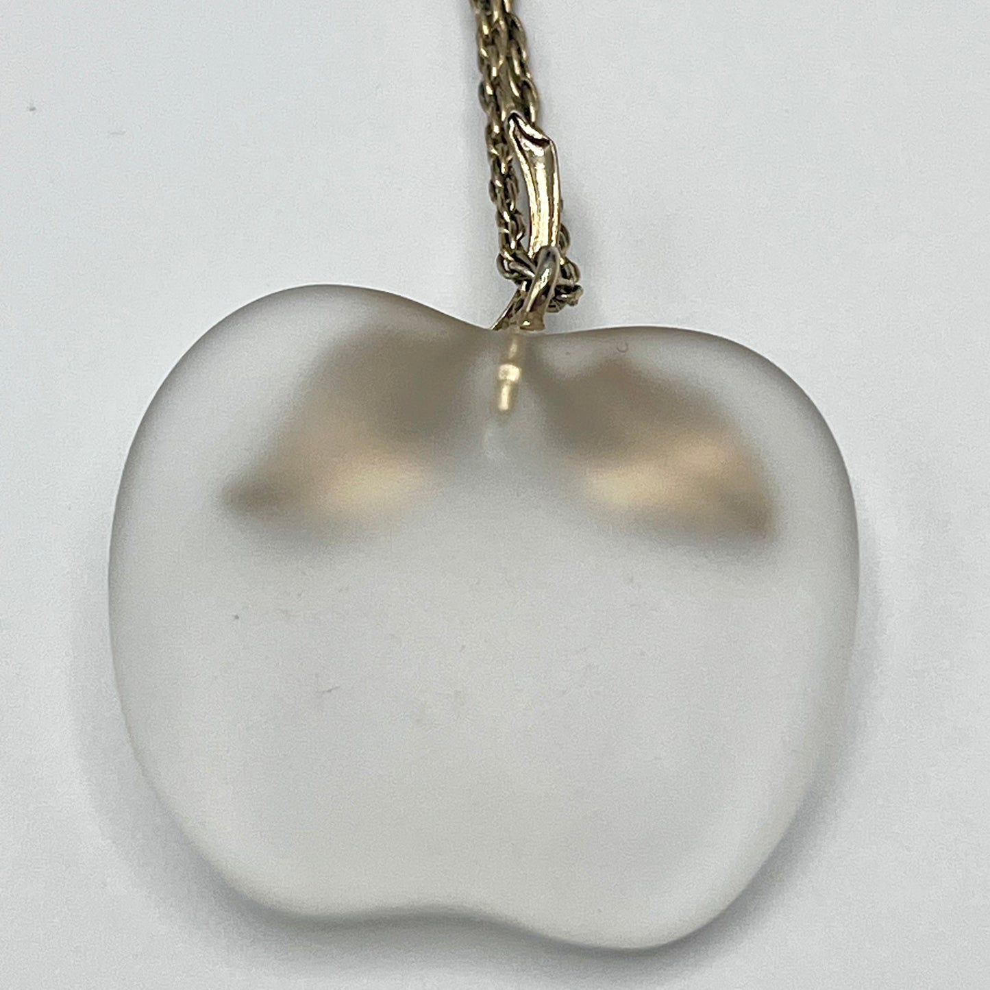 1978 Avon Crystal Apple Pendant Necklace