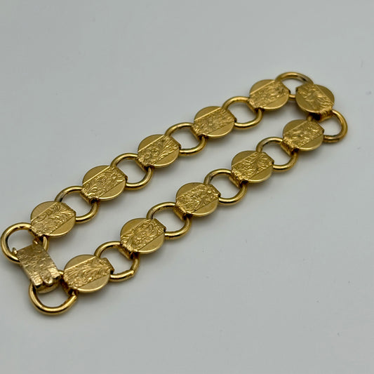 1959 Sarah Coventry Young and Gay Bracelet -Gold