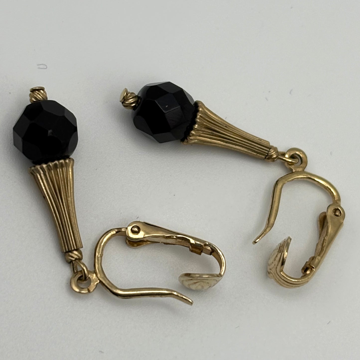 1966 Sarah Coventry Dancing Jet Earrings