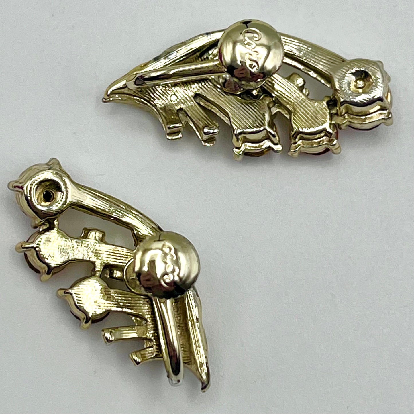 1950s Coro Rhinestone Earrings