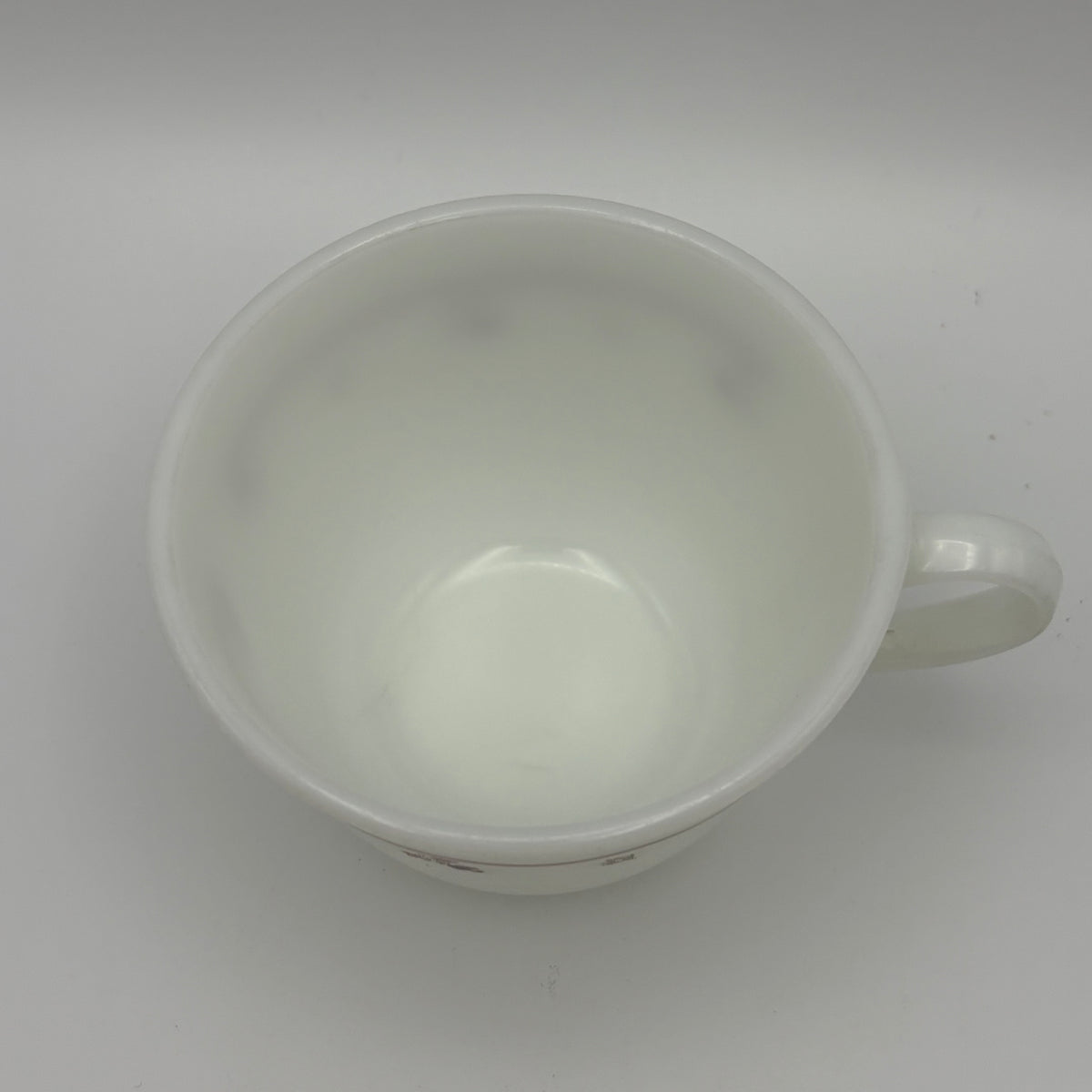 1970s Pyrex Burgundy Rose (Red Flower) Tea Cup