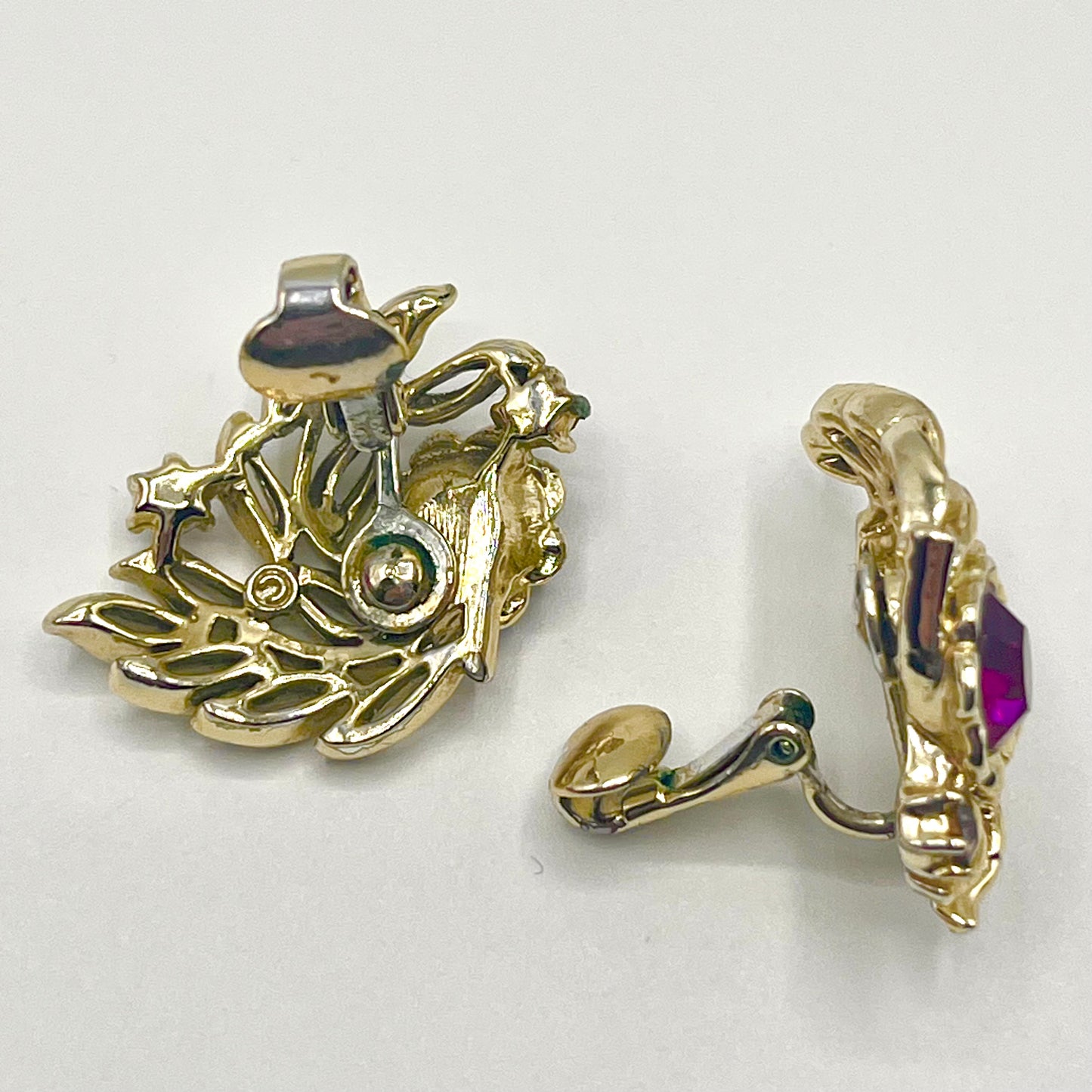 1960s Coro Rhinestone Earrings