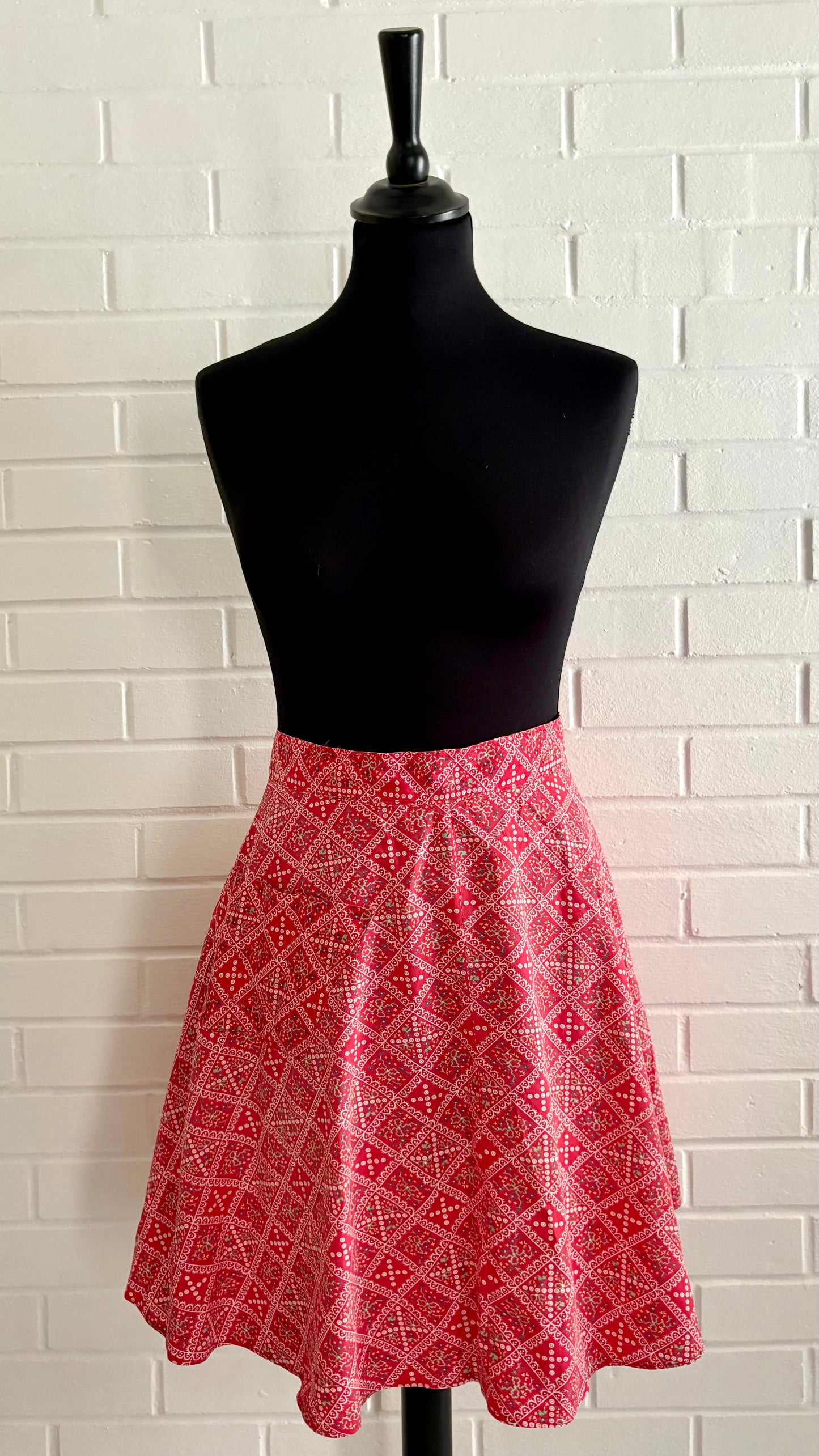 1950s Flowered Print Apron