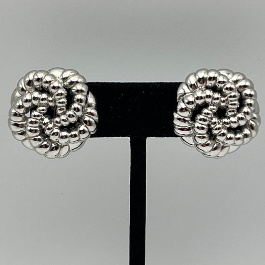 1960s Trifari Crown Clip Earrings