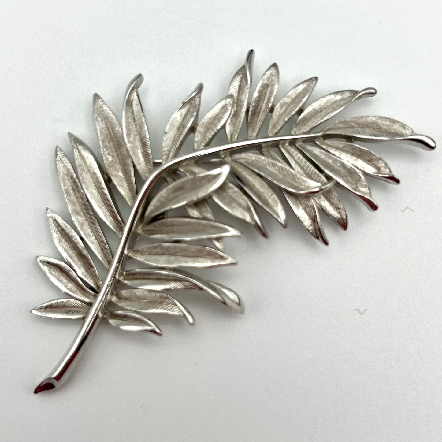 1960s Trifari Crown Palm Frond Brooch