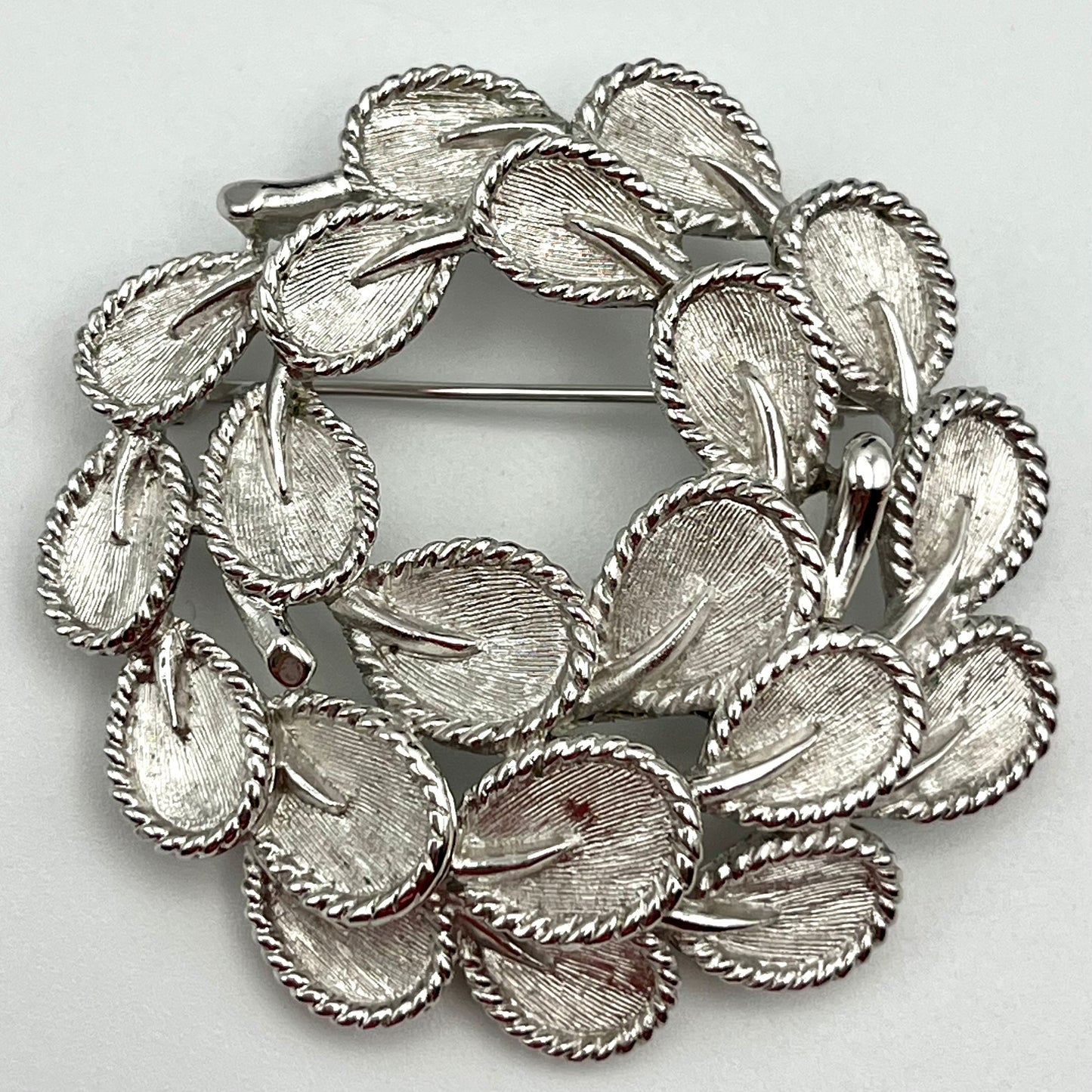 1960s Trifari Crown Circle Brooch