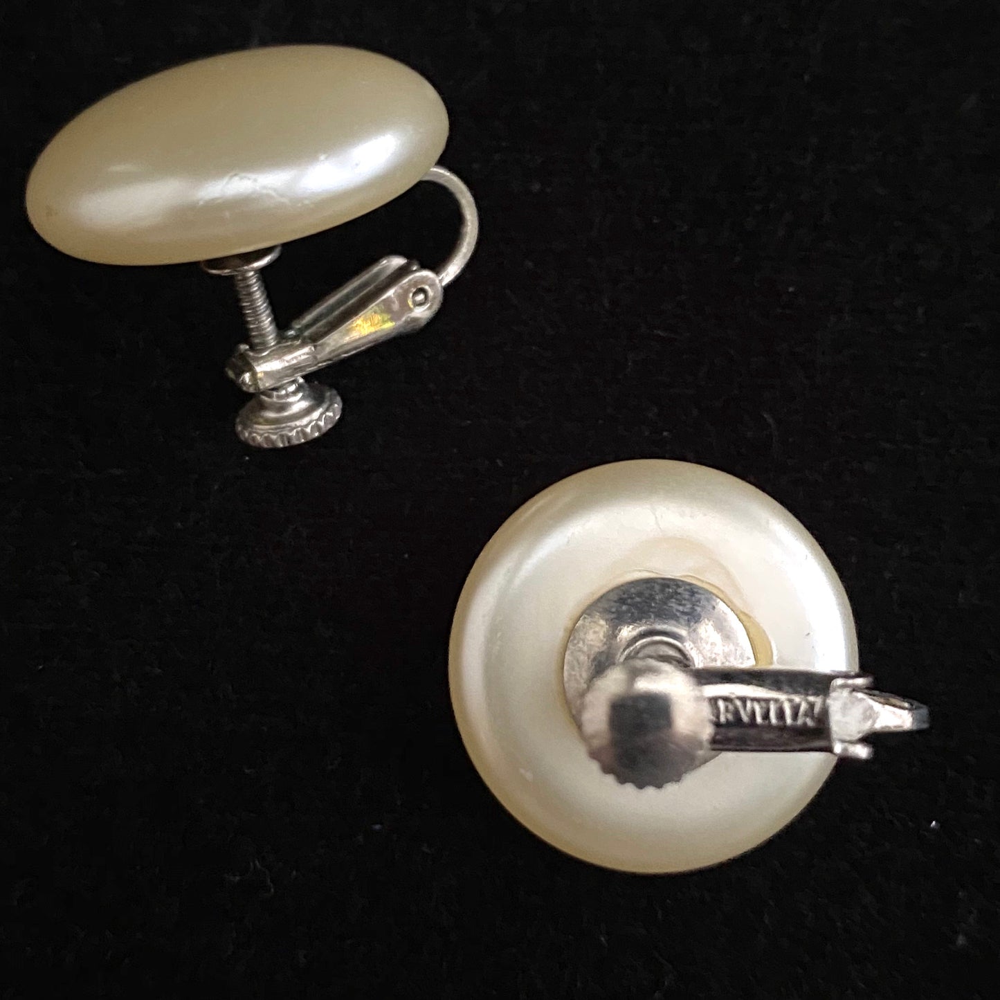 1950s Marvella Faux Pearl Earrings