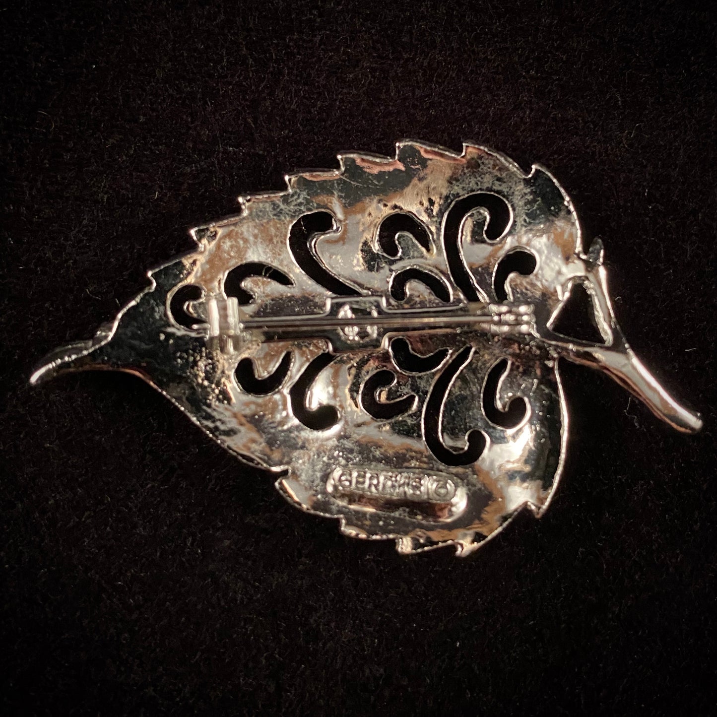 Late 50s/ Early 60s Gerry's Silver Leaf Brooch - Retro Kandy Vintage