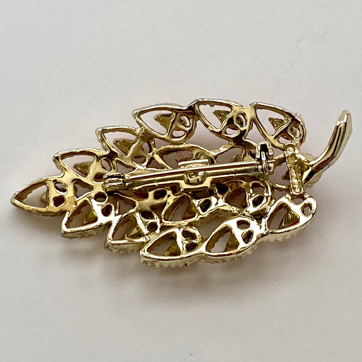 1960s Gerry's Leaf Brooch