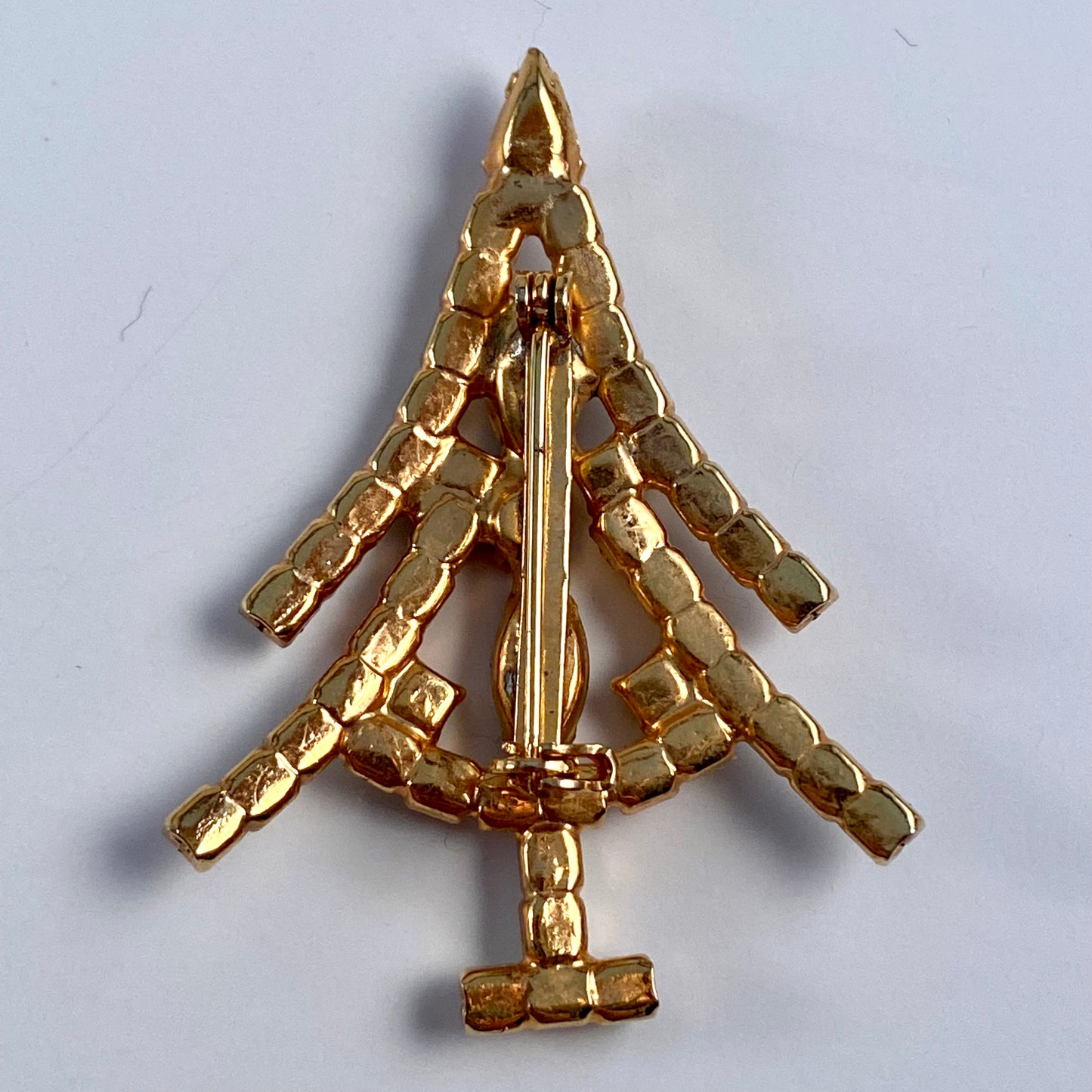 1950s/1960s Rhinestone Christmas Tree Brooch