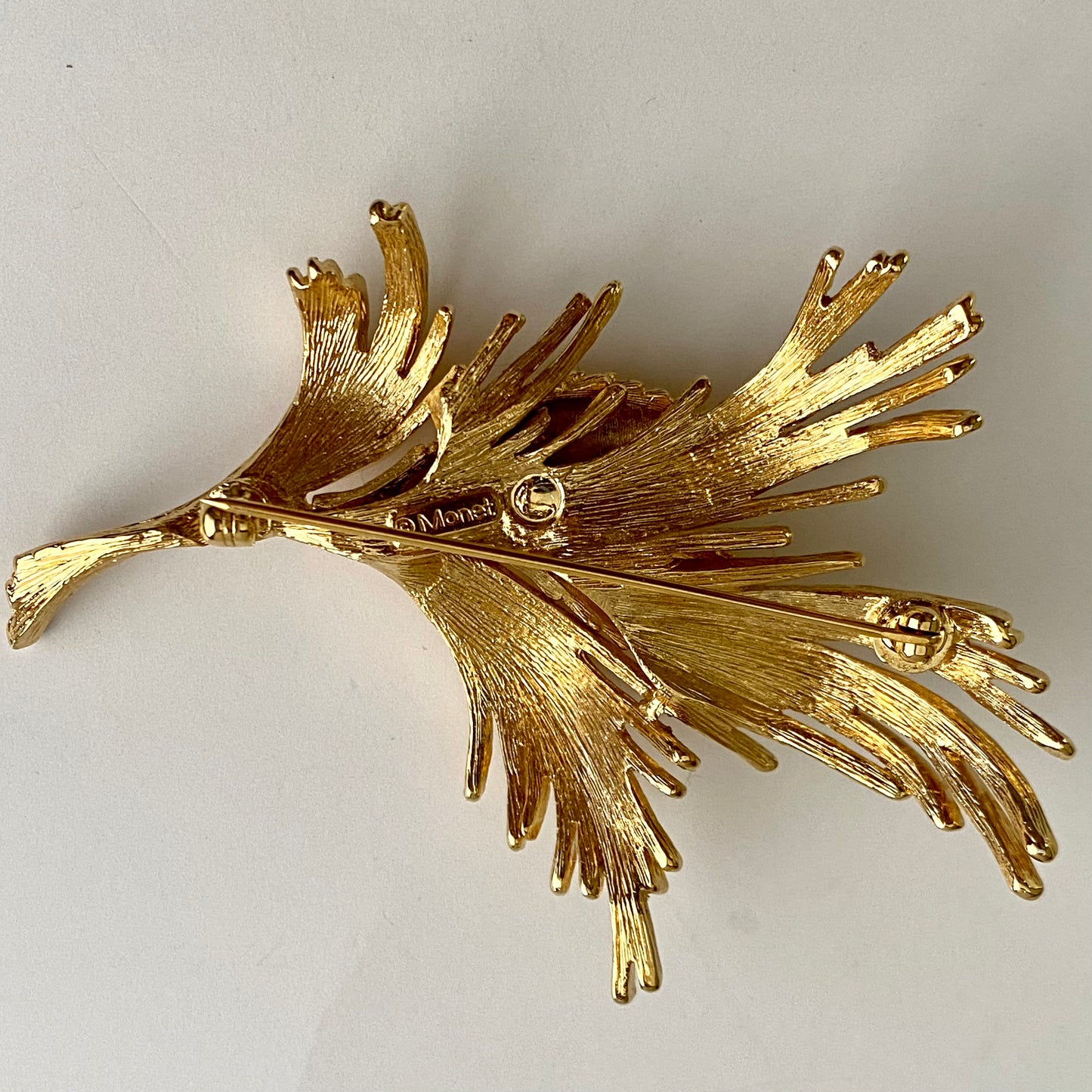 Late 60s/ Early 70s Monet Pine Branch Brooch