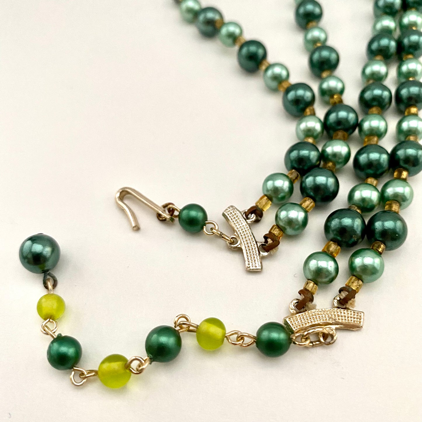 1960s Japan Double Strand Bead Necklace