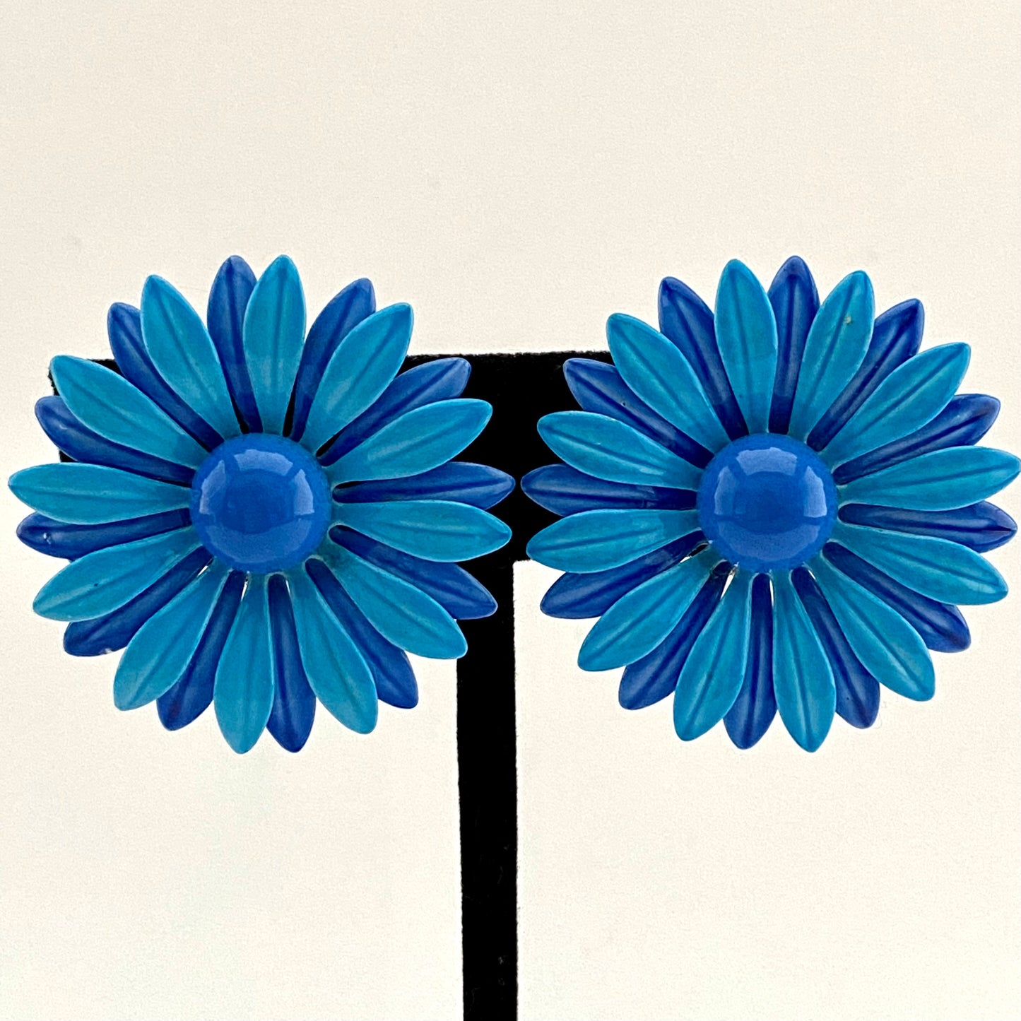 Late 60s/ Early 70s Enamel Flower Earrings