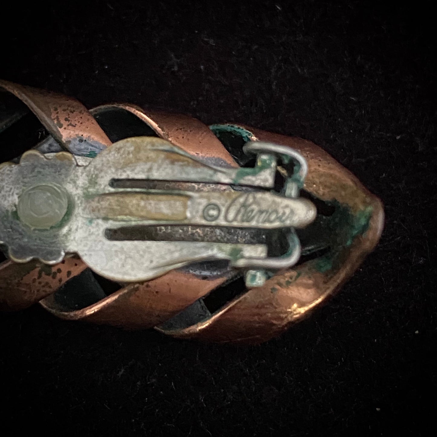 1956 Renoir Rhythm & Flame Copper Earrings - Retro Kandy Vintage