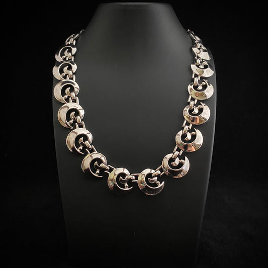 1960s Trifari Silver Choker Necklace