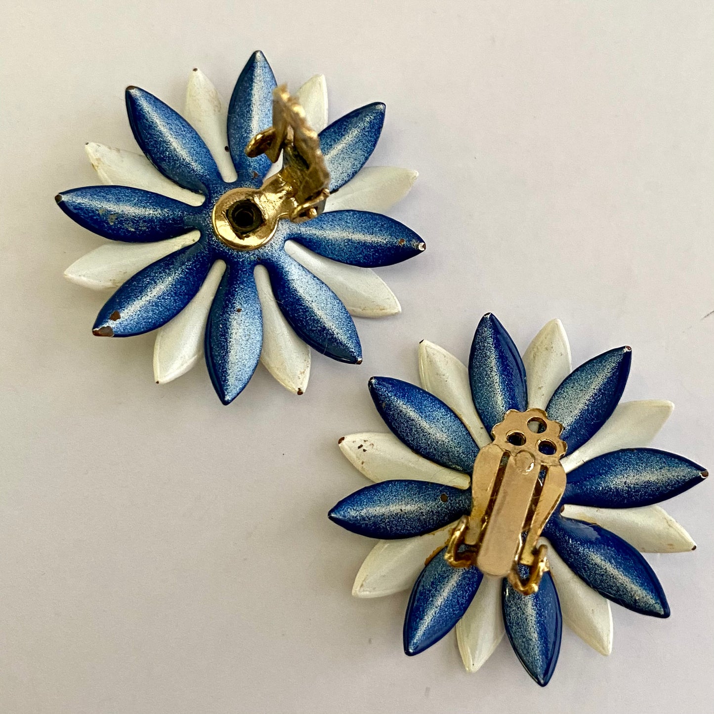 Late 60s/ Early 70s Americana Enamel Earrings