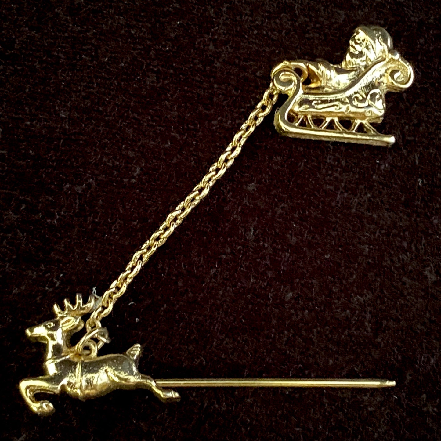 1983 Avon Sleigh Chantelaine Stick Pin - Retro Kandy Vintage