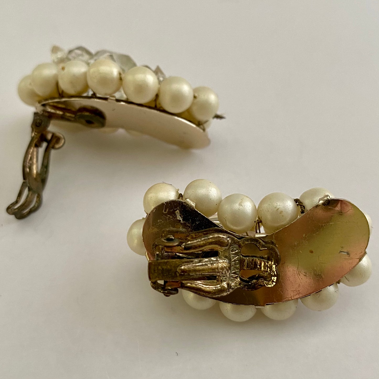 1960s Japan Crescent-Shaped Earrings