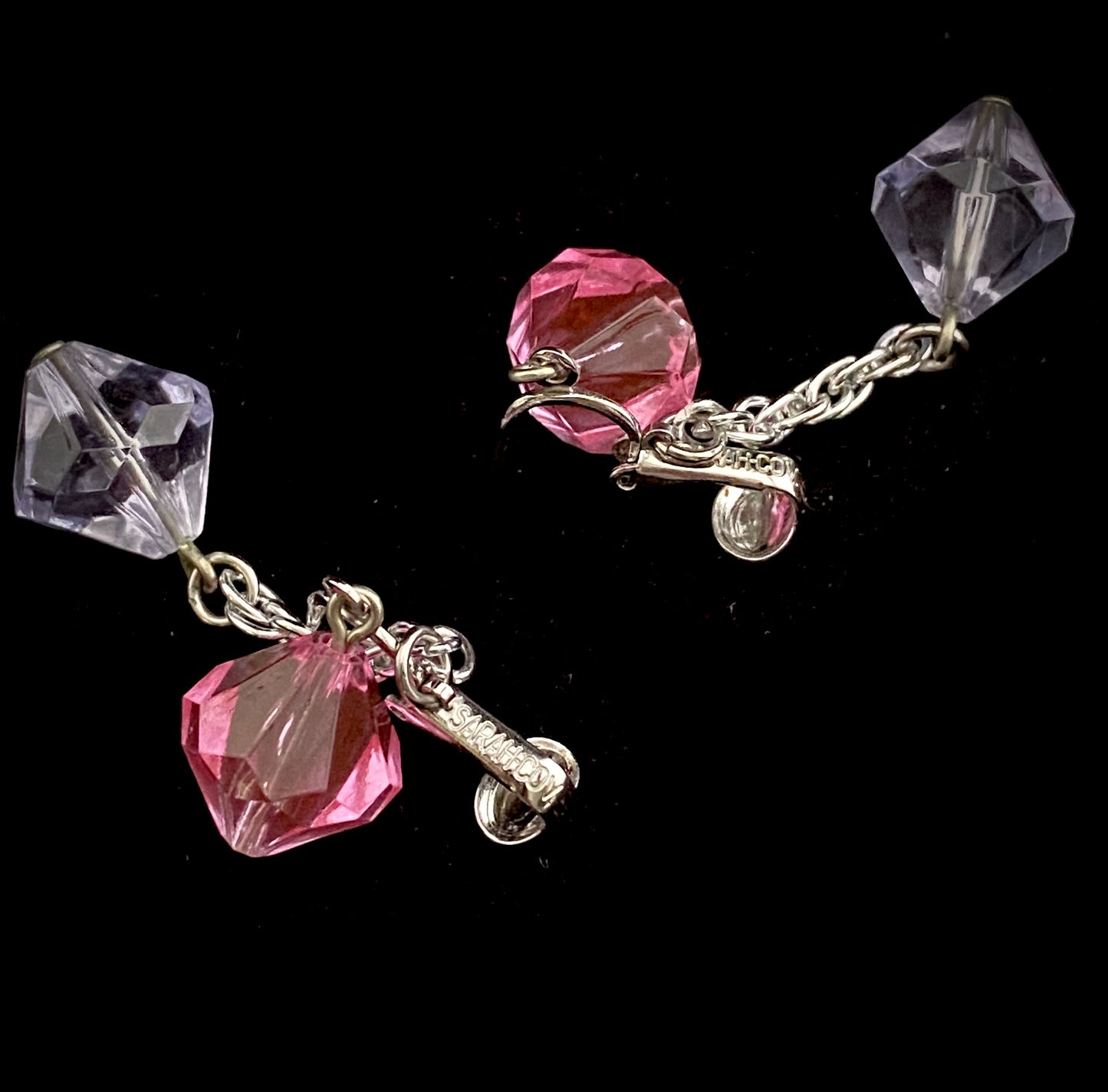 1971 Sarah Coventry Pastel Glo Earrings - Retro Kandy Vintage