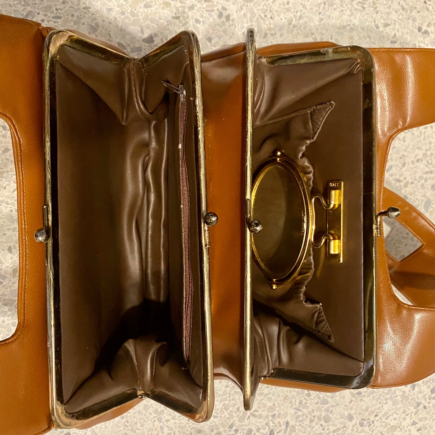 1970s Lou Taylor Leather Handbag