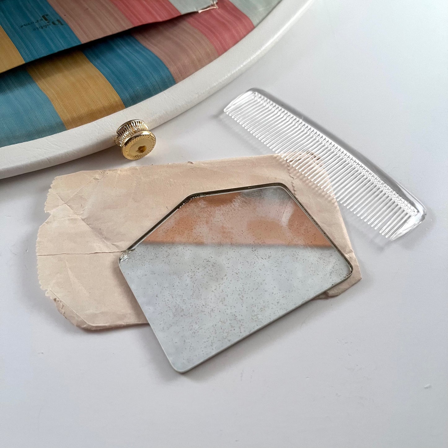 1960s Bobbi Jerome White Clutch