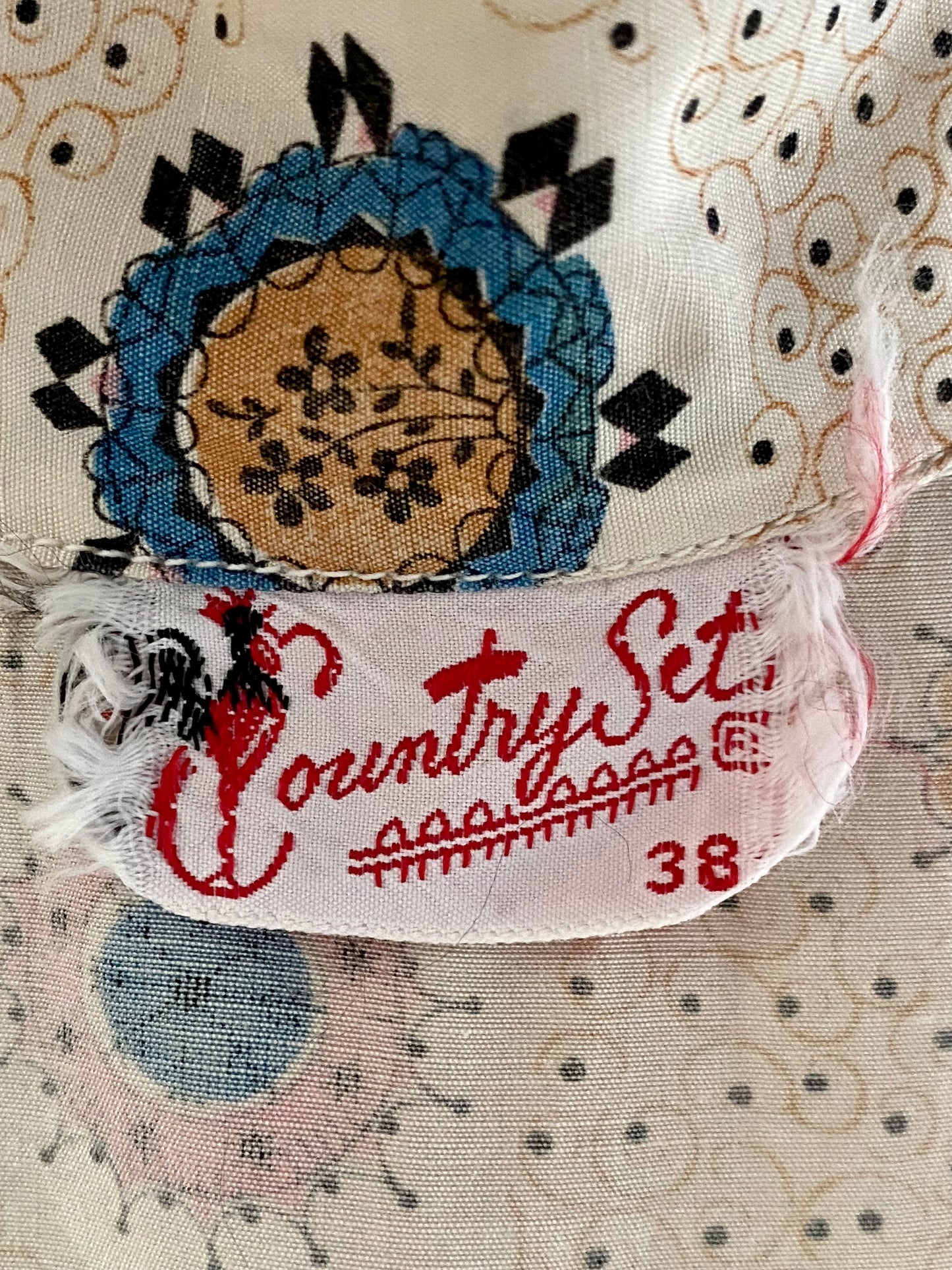 1950s Country Set Sleeveless Blouse