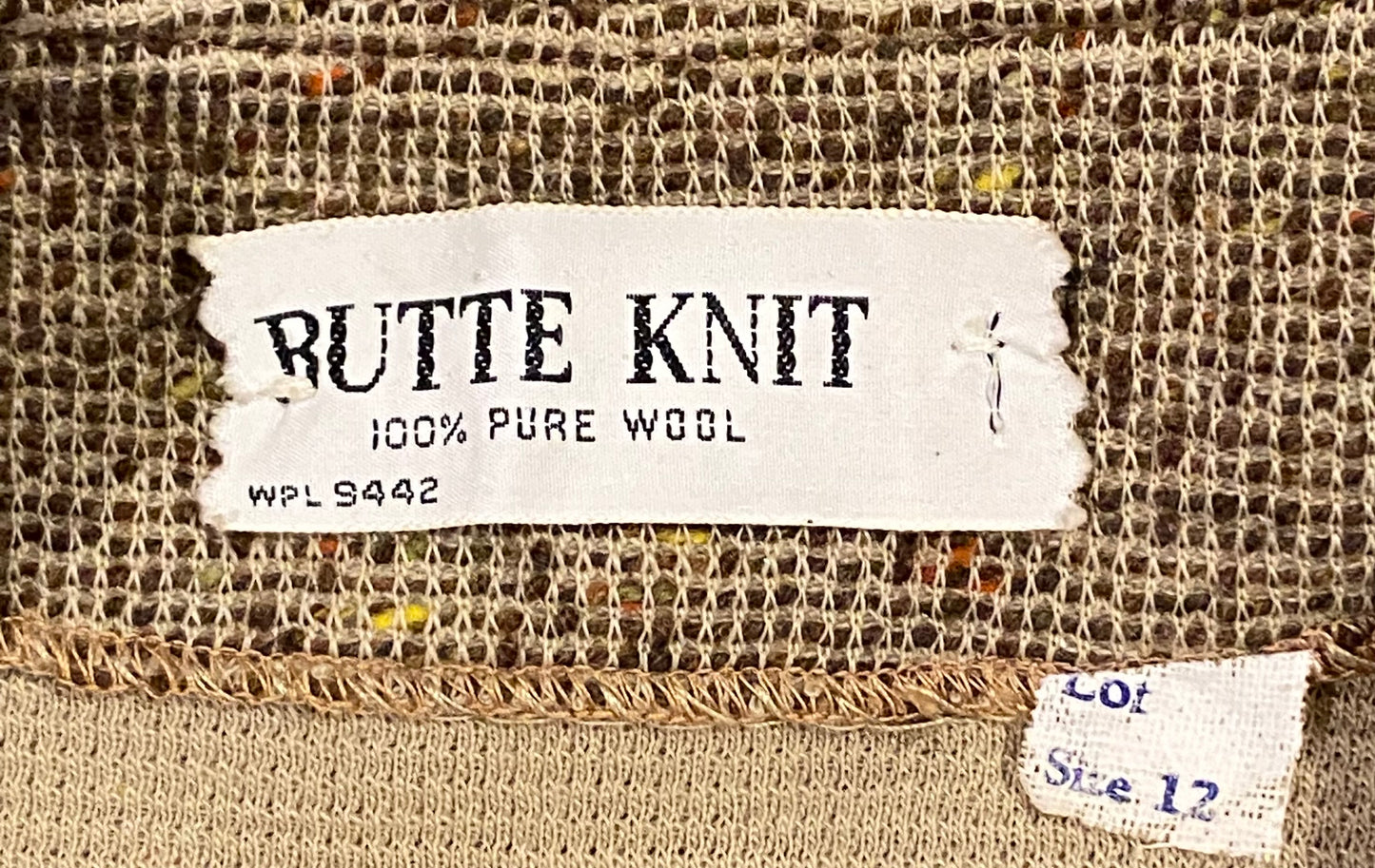 1960s Butte Knit Double Breasted Jumper