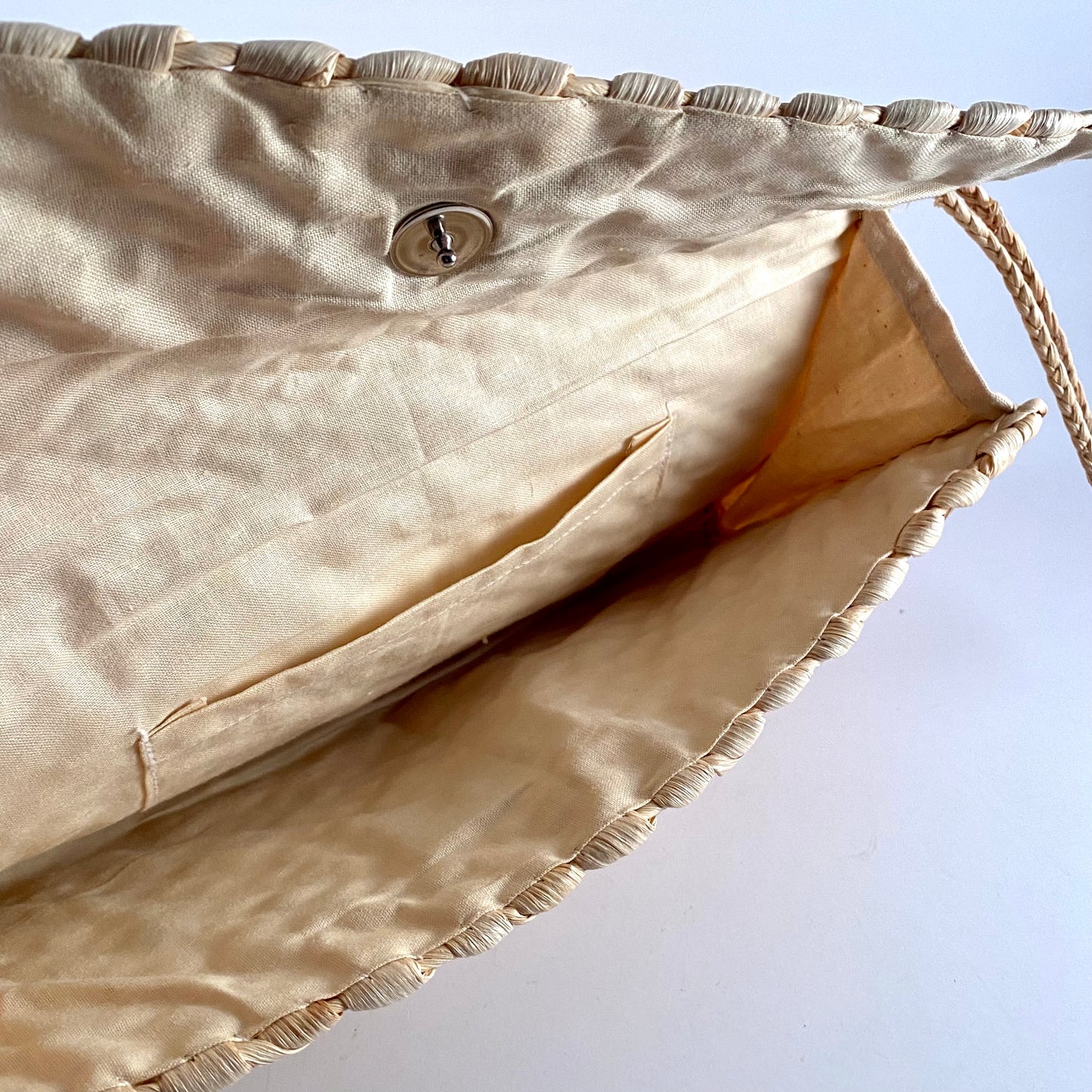 1970s Straw Woven Clutch