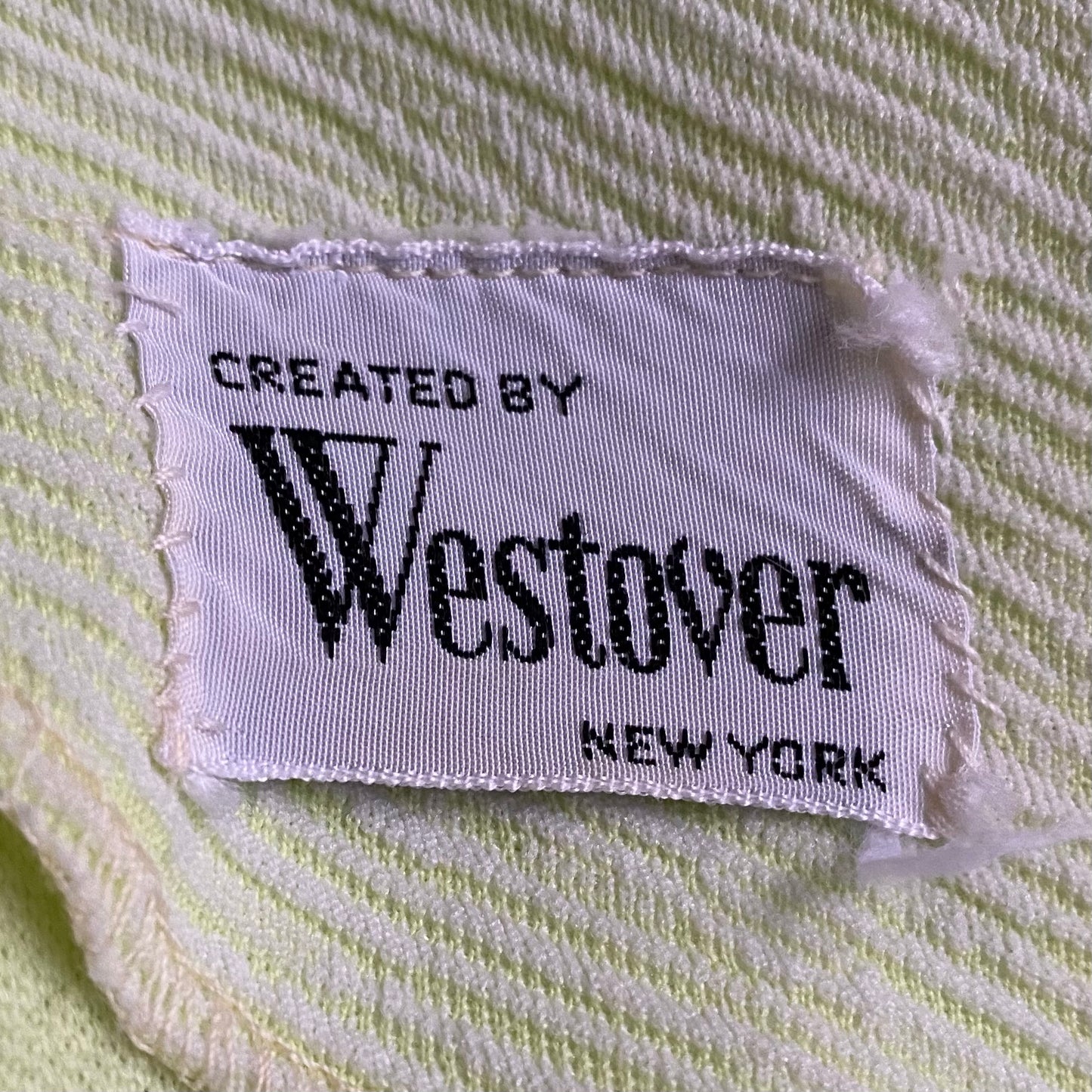 1960s Created by Westover New York Light Mint Green Dress