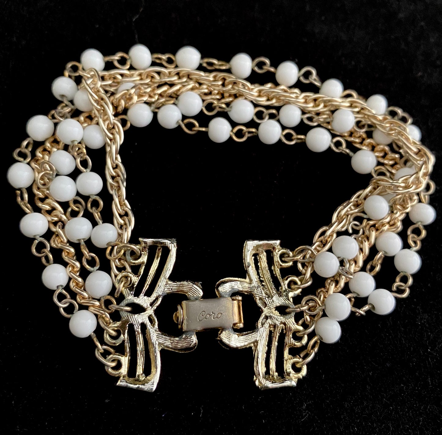 1960s Coro Graduated Necklace & Bracelet Parue - Retro Kandy Vintage