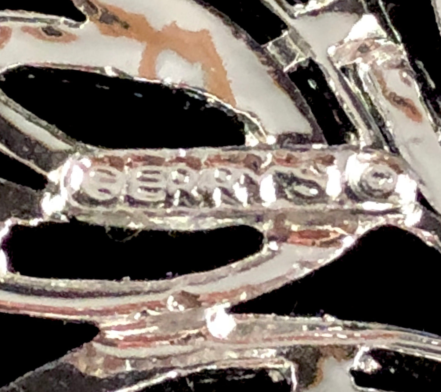 Late 60s/ Early 70s Gerry’s Silver Leaf Brooch - Retro Kandy Vintage