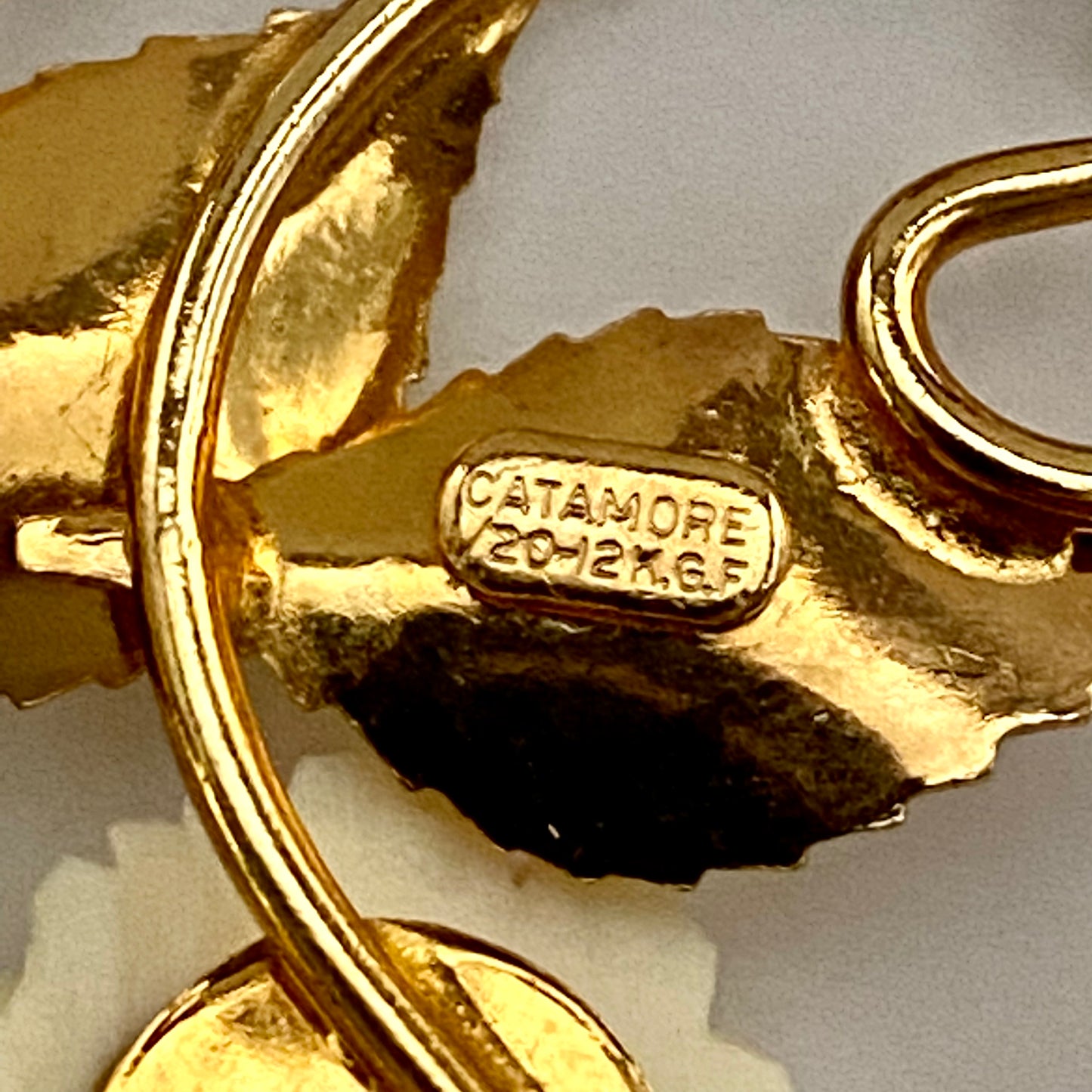 1970s Catamore 12K Gold Filled Brooch