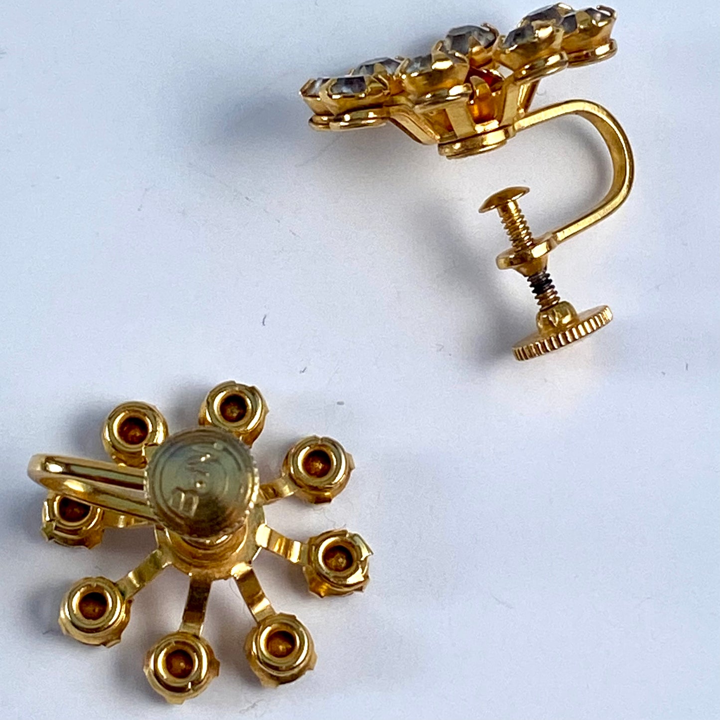 1950s Bugbee & Niles Rhinestone Earrings