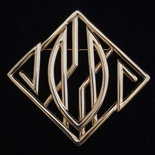 1980s Monet Geometric Brooch