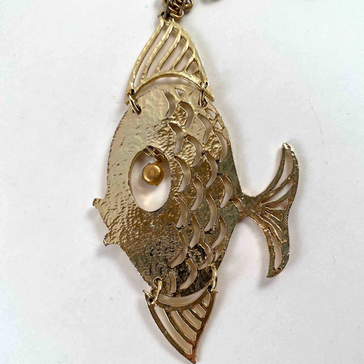 Late 60s/ Early 70s Fish Pendant Necklace