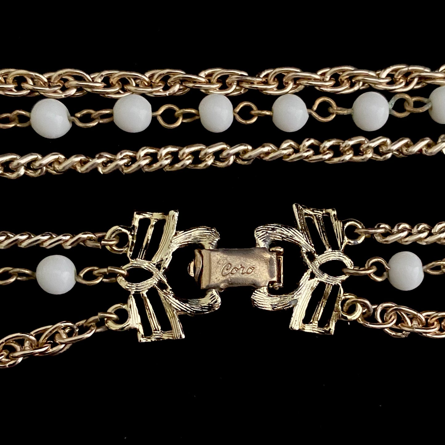 1960s Coro Graduated Necklace & Bracelet Parue - Retro Kandy Vintage