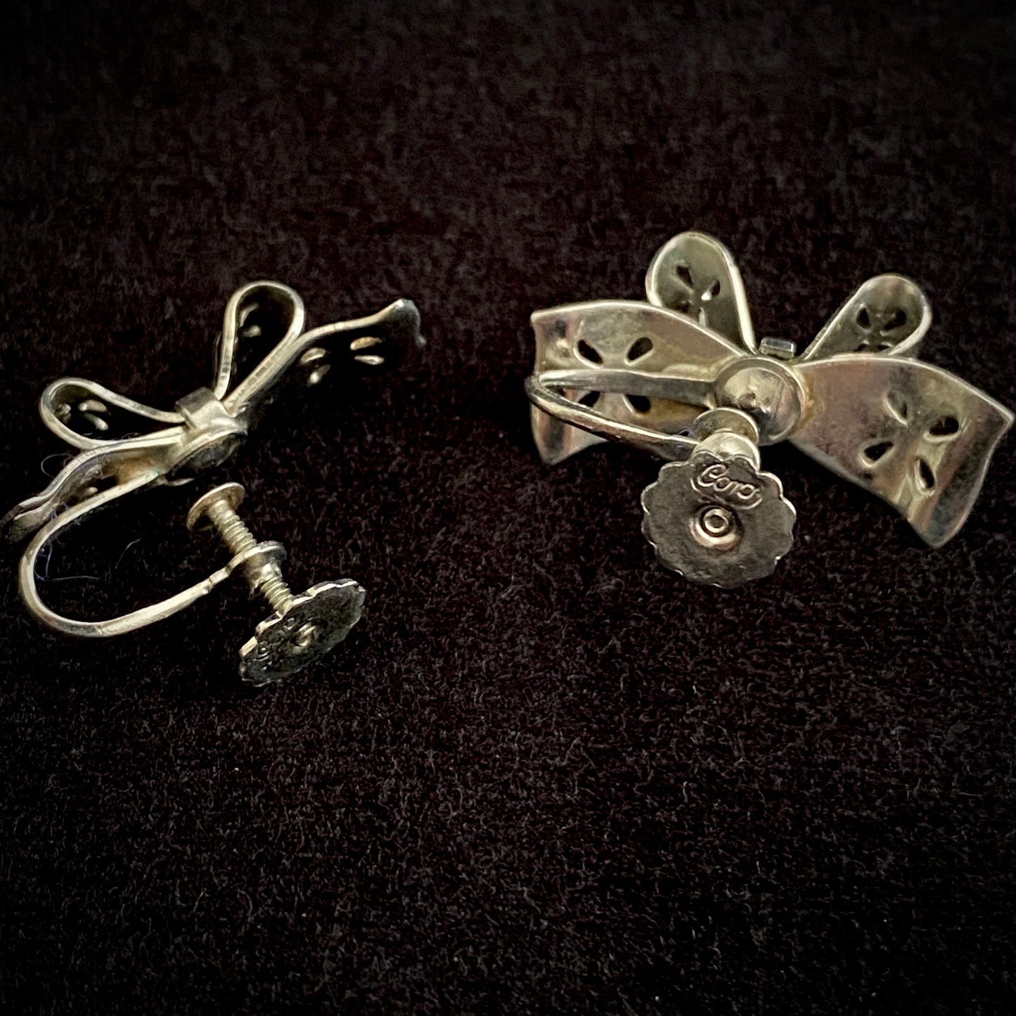 1950s Coro Bow Earrings - Retro Kandy Vintage