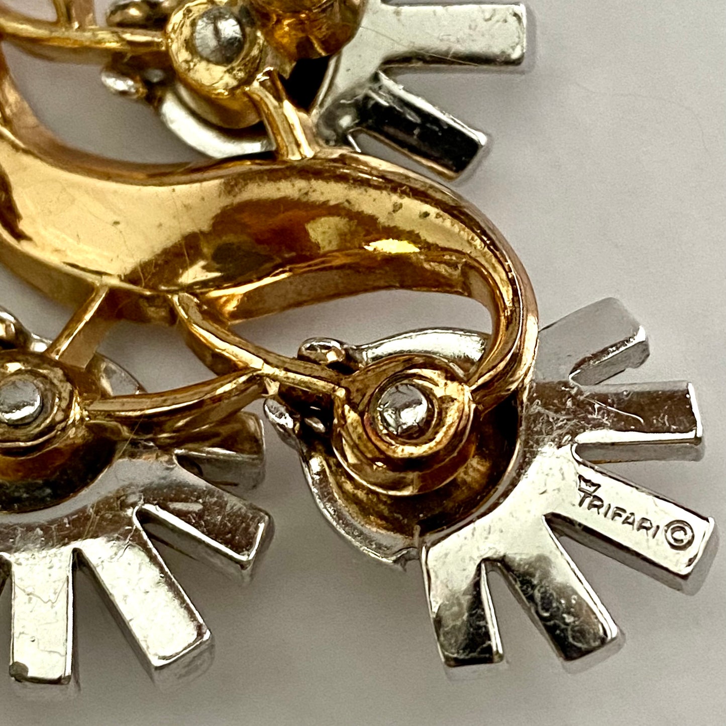 Late 50s/ Early 60s Trifari Rhinestone Brooch