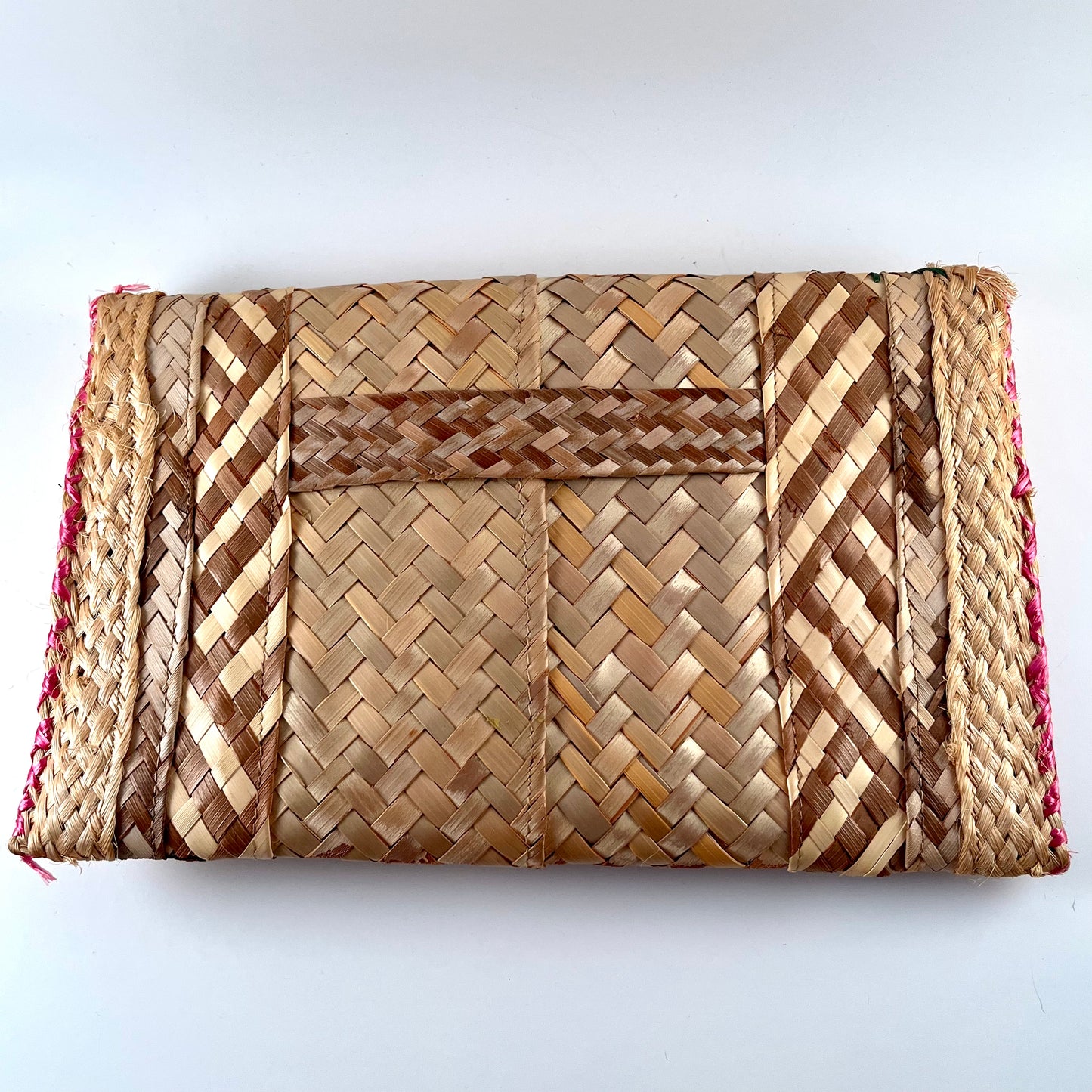 1960s/1970s Raffia & Straw Woven Clutch