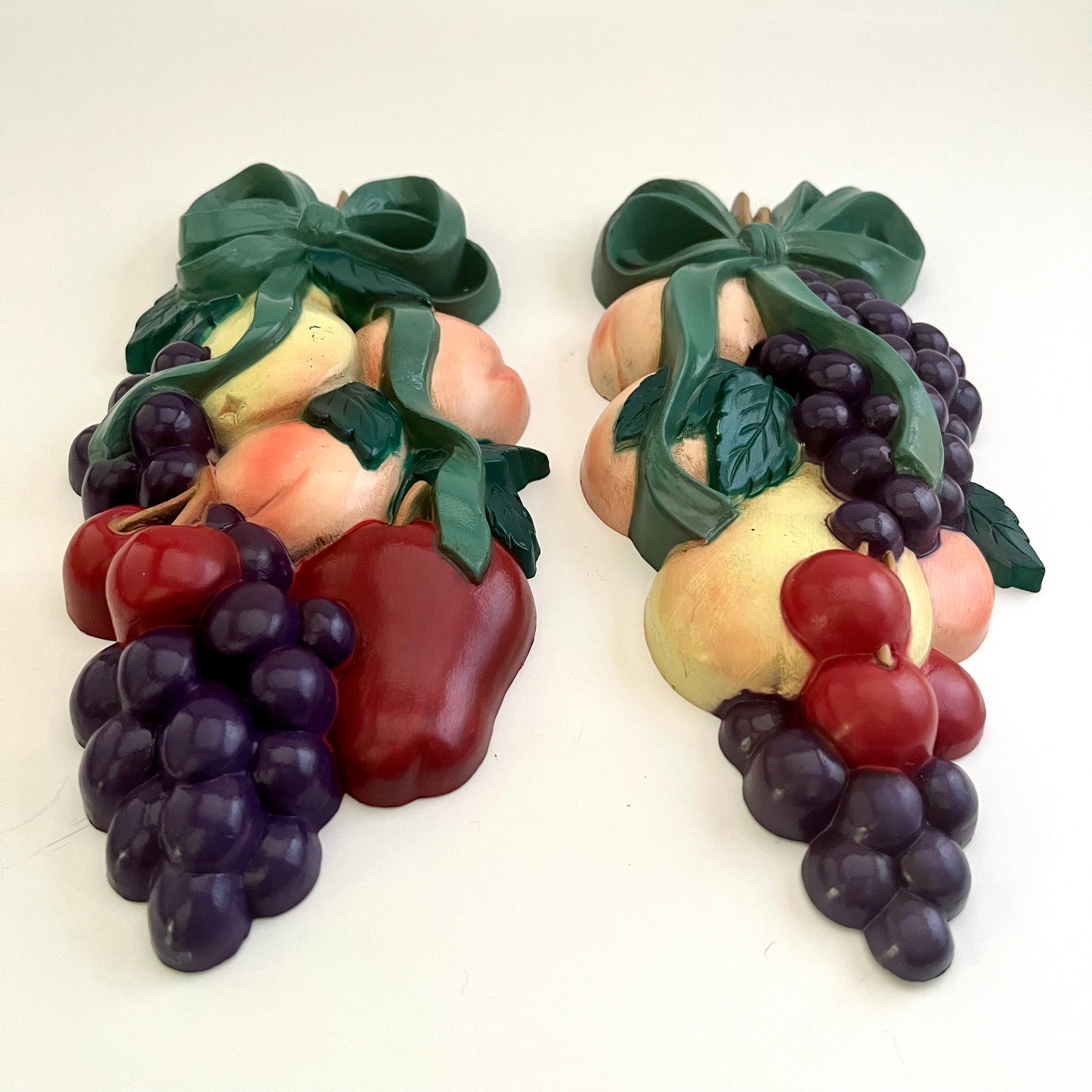1995 Burwood Fruit Wall Plaques Made by Home Interiors
